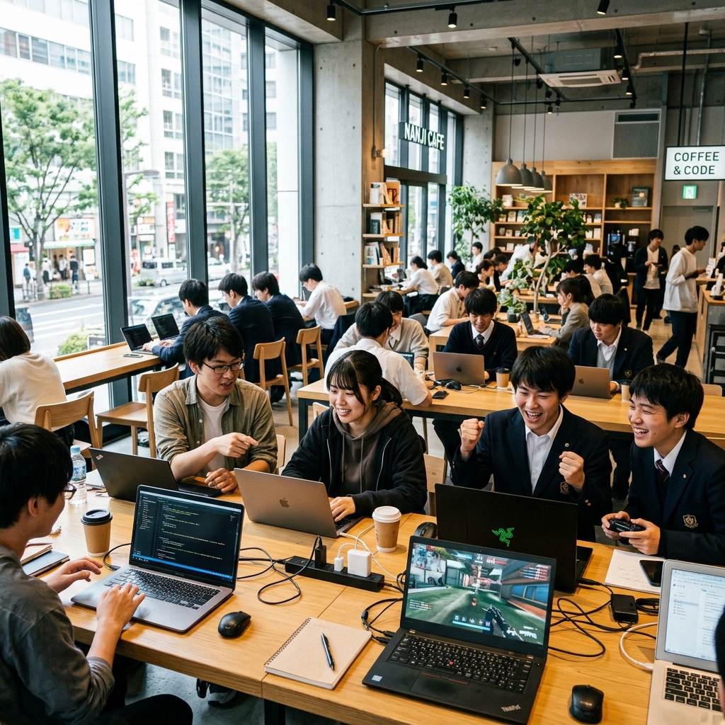 なんじぃカフェでの活動風景